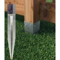 Galvanized Stirrup Fence Post Anchor Base Ground Anchor