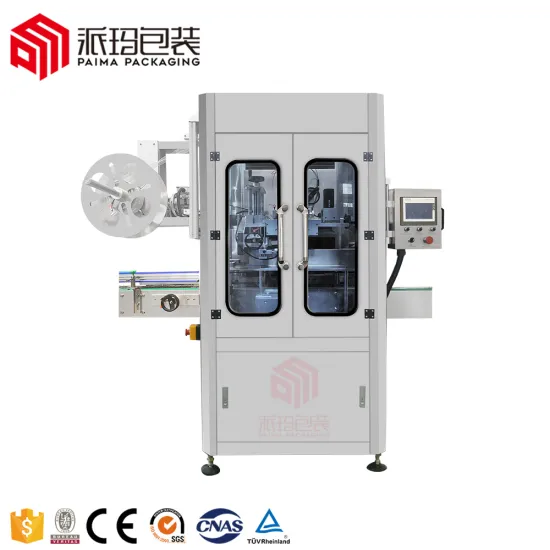 Hot Sale China Automatic Steam Shrink Tunnel and Bottle Labeling Machine