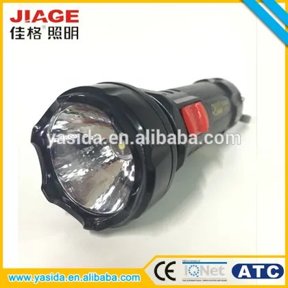 0.5W black rechargeable hot LED flashlight