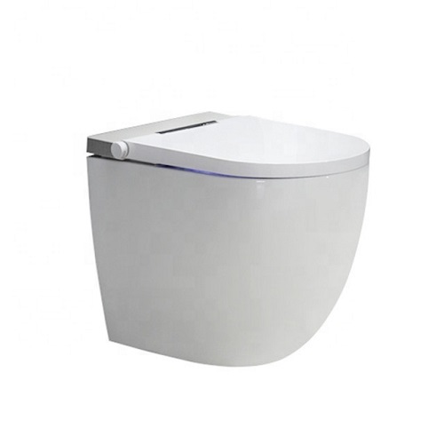 Modern Compact Toilet Vanity One Piece Kicking Automatic Washroom Toilet