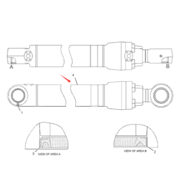 Excavator 330C cylinder assembly 311-9515/3119515