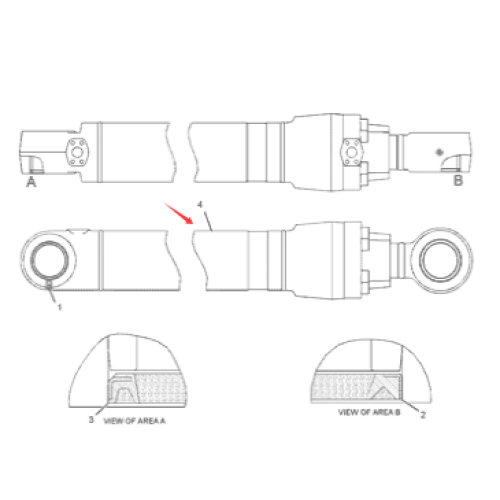 Excavator 330C cylinder assembly 311-9515/3119515