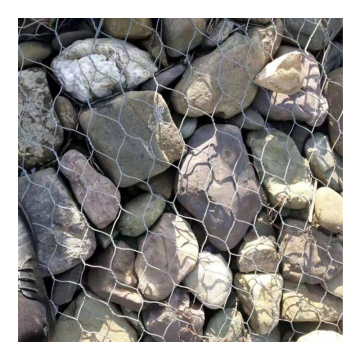 Kotak Gabion Tenunan Galvanis Untuk Konstruksi Dinding Penahan Heksagonal