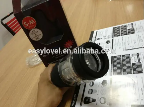 Electric luxurious silicone sex toy various speeds vibrator masturbation cup for male