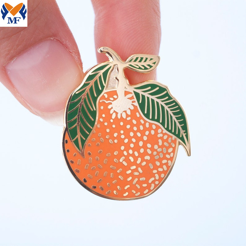 Orange Leaf Pin