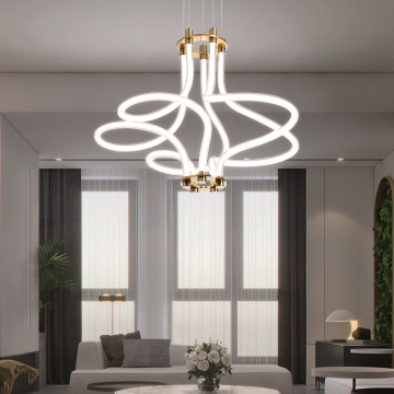 Modern Luxury Aluminum LED Chandeliers Pendant Lights
