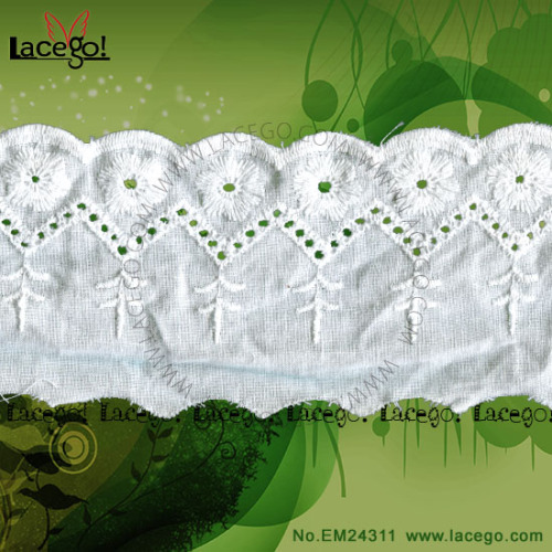 New Design Practical Embroidery Lace Trimming Wholesale