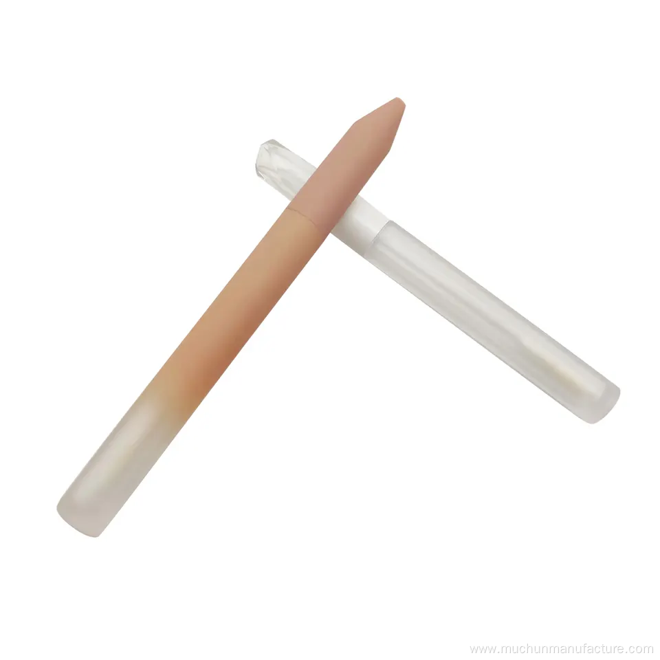 Customization gradient lip gloss tubes frosted brown