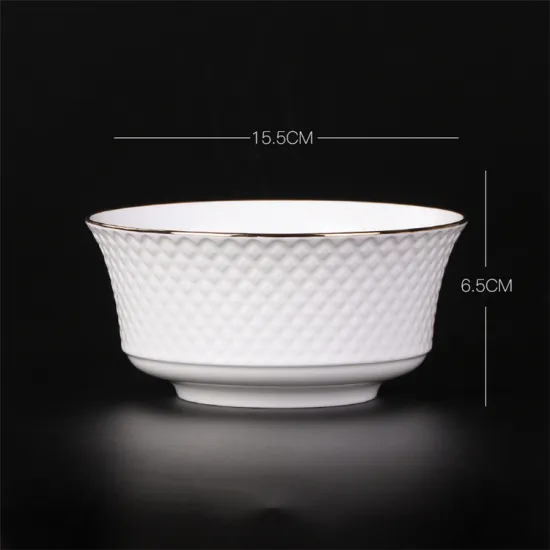 Wholesale  Round Bowls Sugar Custom Made Porcelain Bowl