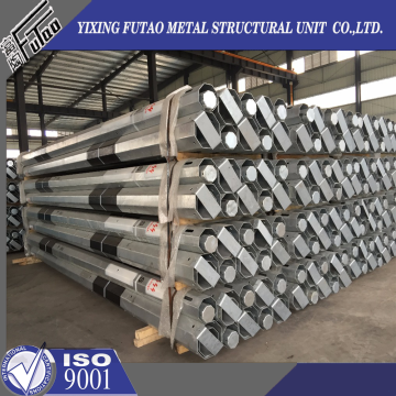 11M 12M Steel Power Poles With Galvanized