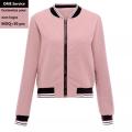 Wholesale High Quality Women's White Baseball Jacket