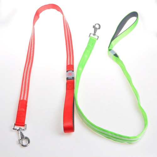 LED Dog Leashes USB Rechargeable Flashing Light Waterproof Luminous Safety Lighter LED Dog Leash