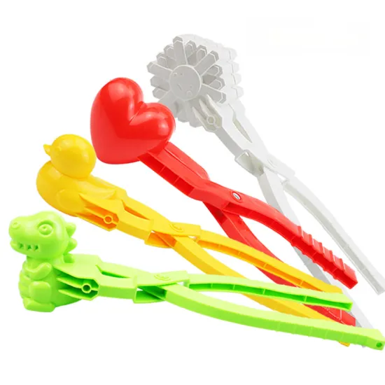 Wholesale Customizable DINOSAUR DUCK HEART SNOWFLAKE Snowman Snow Ball Clip Toys in Plastic Beach Sand Mold