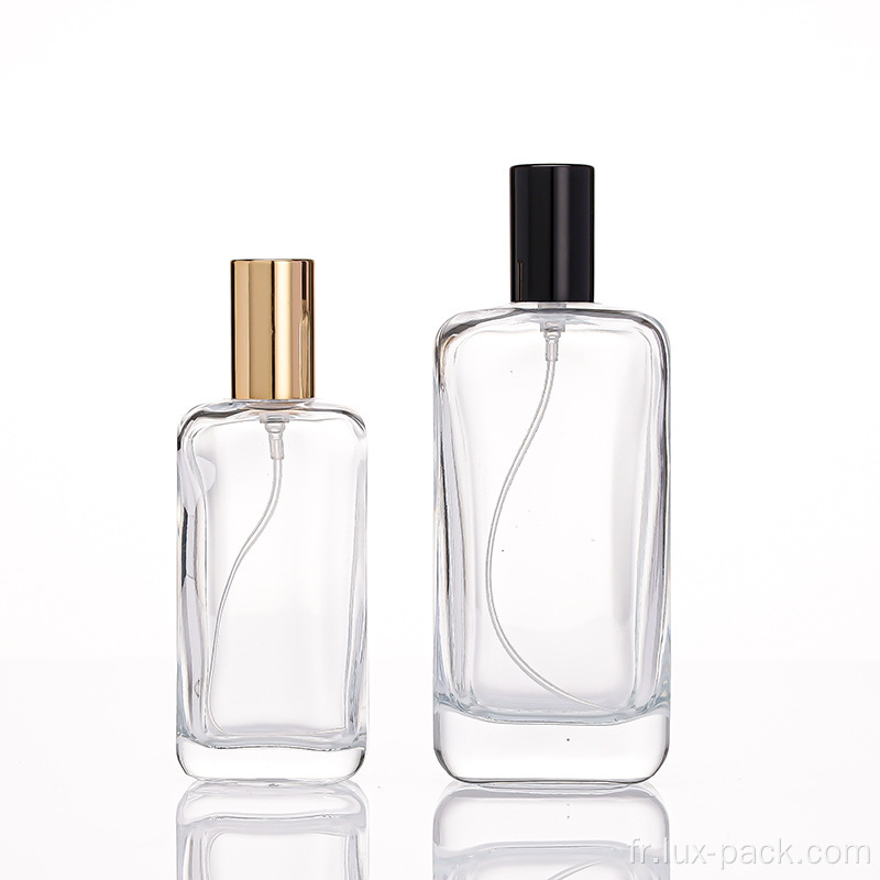 Bouteille en verre de luxe en verre floute pour parfum