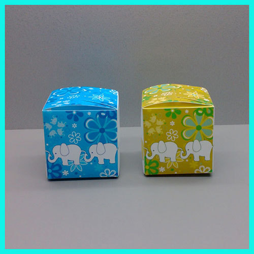 2014 popular bright color printing custom wedding favor white frosted plastic small pp box for gift