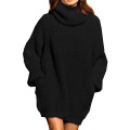 Women's Loose Turtleneck Oversize Long Dress