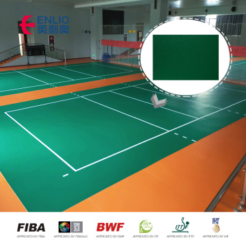 2021 professional 6.0 mm Badminton Court Sports Flooring