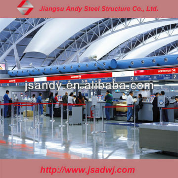 Application of Stainless steel China space frame at the airport