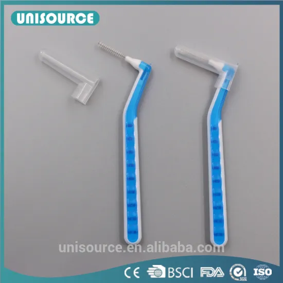 Oral interdental brush picks with Nylon bristles