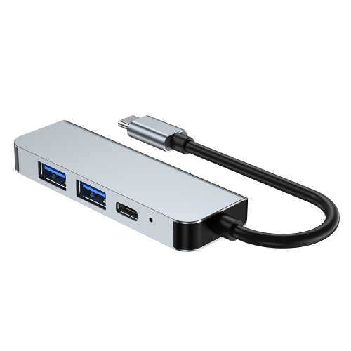 Cuatro en un adaptador de concentrador USB 2.0