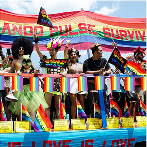 Hochwertige Polyesterschnur Rainbow Bunting Flag