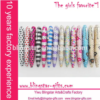 hot selling leopard zebra bling promotion pen