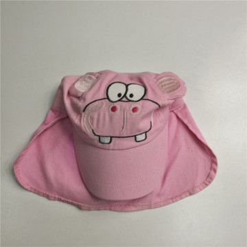 Kids Cute Cotton Sun Flap Cap