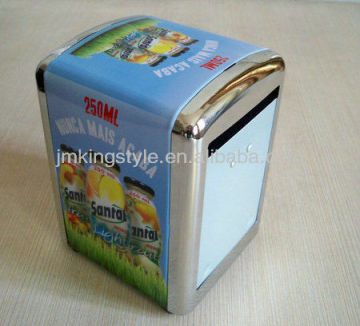 L10.6*W9.5*H14.5CM Standard Napkin Dispenser with high quality printing