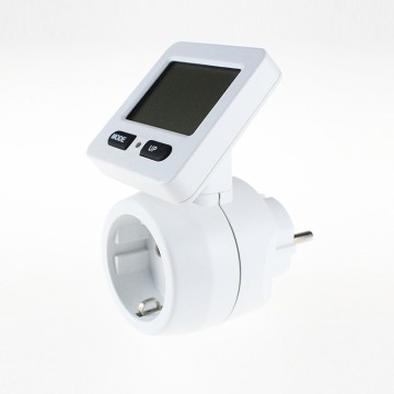EU Power Meter Socket with Large LCD Digital Electric Energy Meter Plug