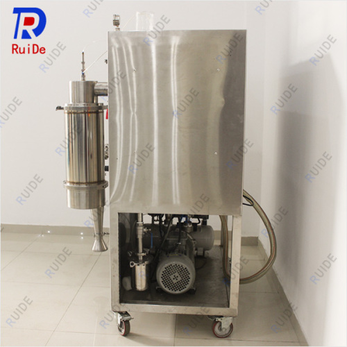 Vacuum low temperature spray dryer for laboratory use