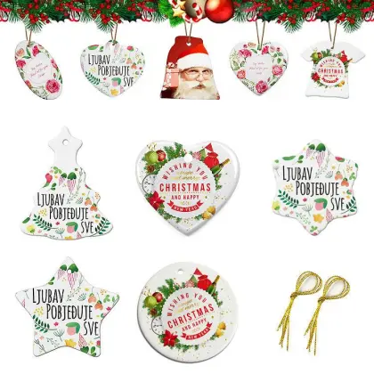 Best Christmas Ceramic Pendant Ornaments for Sublimation