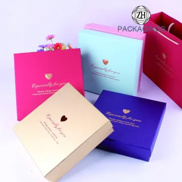 Valentine's Day Gift Box Set Gold Stamping