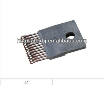 Plastic guide blocks_12 for crochet machines