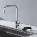 Stylish chrome color zinc alloy sink glass rinser