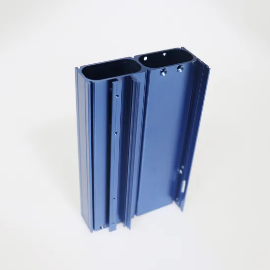 Factory Price T5 T6 Blue Anodized CNC Machined 6061 6063 Aluminum Profiles