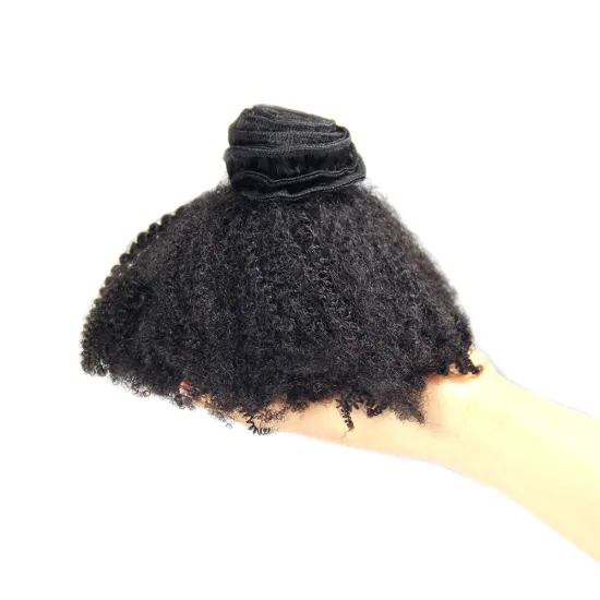 Fast shipping no tangle Peruvian hair 4C small curl natural afro hair extension