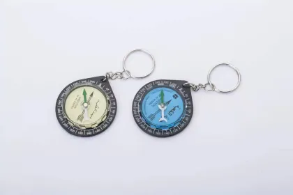 Factory Wholesale Cheap Muslim Keychain Compasses: Portable Plastic Oily Compasses for Promotion