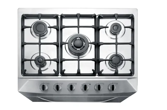 Kitchen 5 Burner Gas Stove with Oven