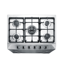 Kitchen 5 Burner Gas Stove with Oven