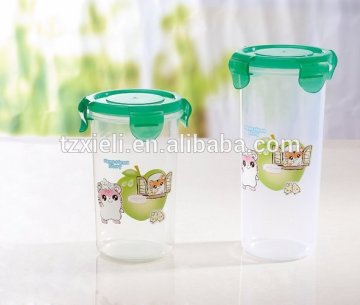food grade PP eco-friendly plastic water cup sealed cup 350ML 8802-1