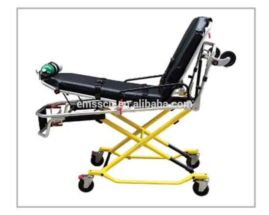 hospital use aluminum folding stretcher for ambulance