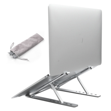 Suporte para laptop, suporte ajustável de alumínio dobrável para notebook