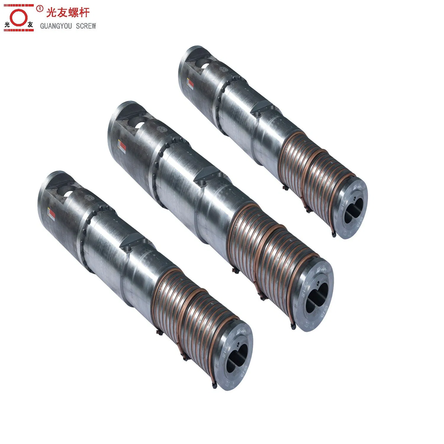 Conical twin screw at cylinder bimetallic screw barrel para sa mga tubo ng PVC