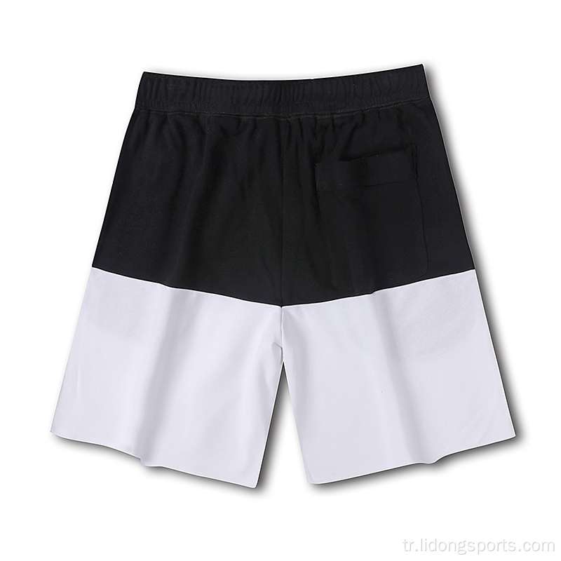 Cep ile gündelik yaz için sweatshorts çalışan spor salonu