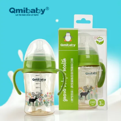 BPA-Free Wide Neck PPSU Plastic Baby Feeding Bottle