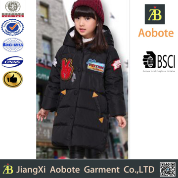 2016 New Fashion Medium Style Hoody Kid Down Jacket