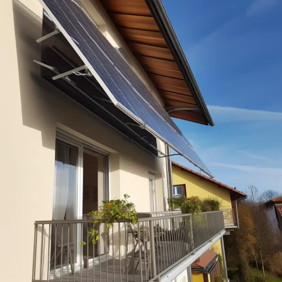 Renewable Solar Electric Generator: Balcony Solar Panel Installation