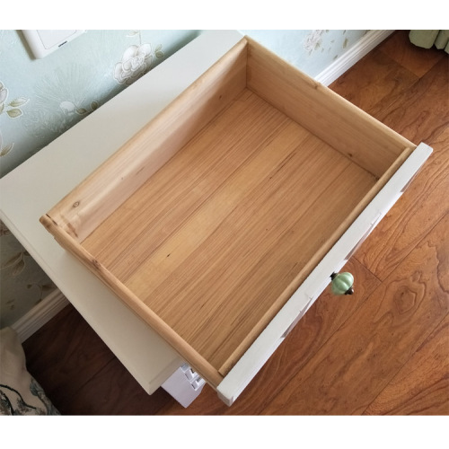 Vintage Wood Cabinet With 3 Drawers