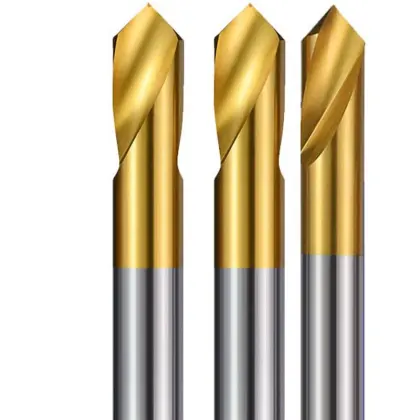 HSS Spot Titanium-Plated Center Drills: 60°, 90°, 120° Chamfering Center Drills