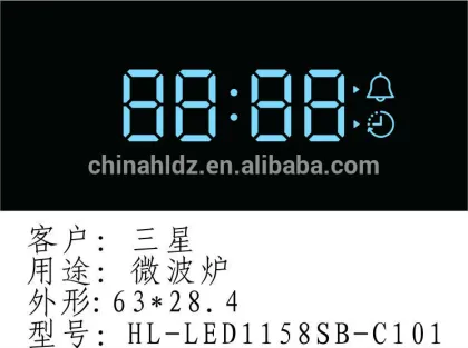 0.5" 4 digit led display 7 segment display for micro-wave oven